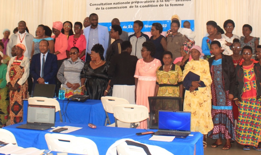 Des consultations nationales sur la condition de la femme se sont tenues au Burundi