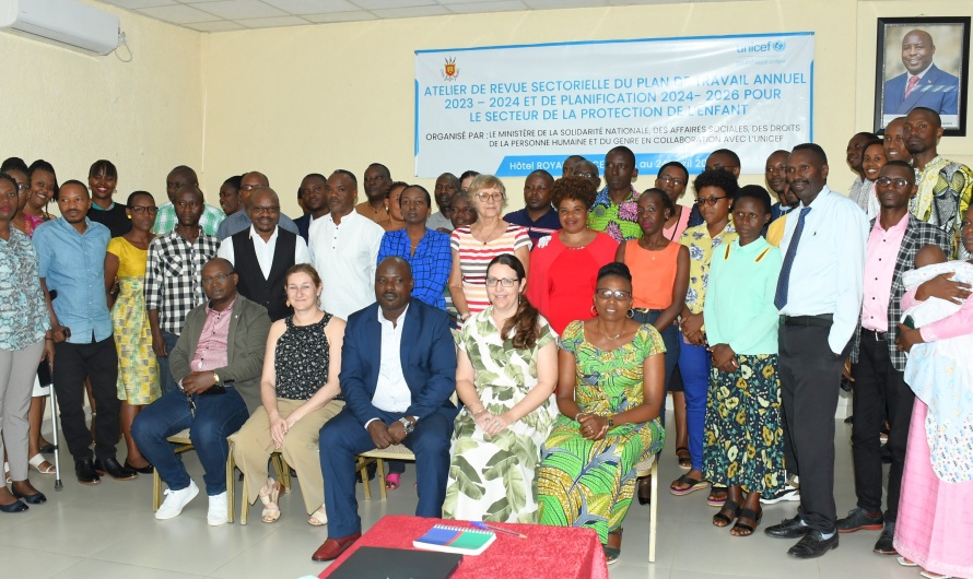 Un atelier de revue sectorielle du plan de travail annuel 2023-2024 et de planification annuelle 2024-2026 pour le secteur de la protection de l’enfant a été organisé à Bujumbura, en date du 23 avril 2024